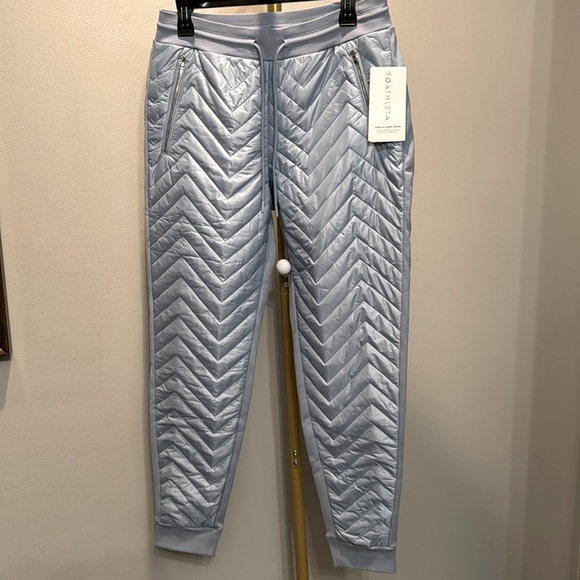 Athleta Women's Après Ski Down Jogger Pants Sky Blue Size 8 NWT - Picture 3 of 10